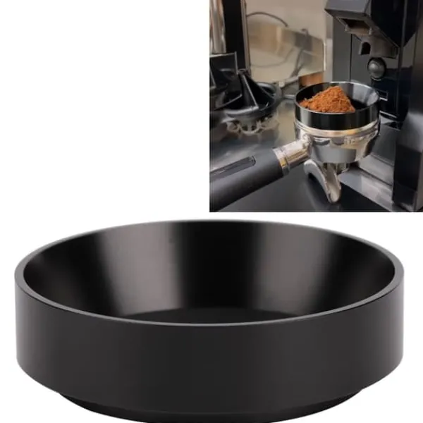 Kaffemaskiner Til God Kaffe>doseringsring til kaffepulver med magnetisk reservedel til kaffemaskine, sort 51 mm med magnetisk