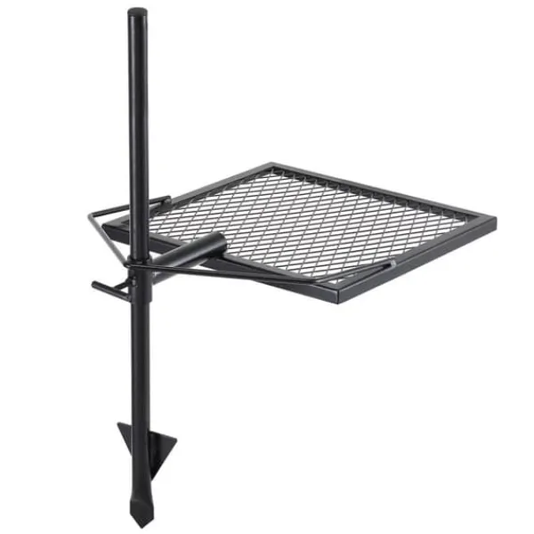 Drejelig bålgrill i kraftigt stål med justerbar madlavningsrist til åben ild. Perfekt til udendørs gril og madlavning! Clearance