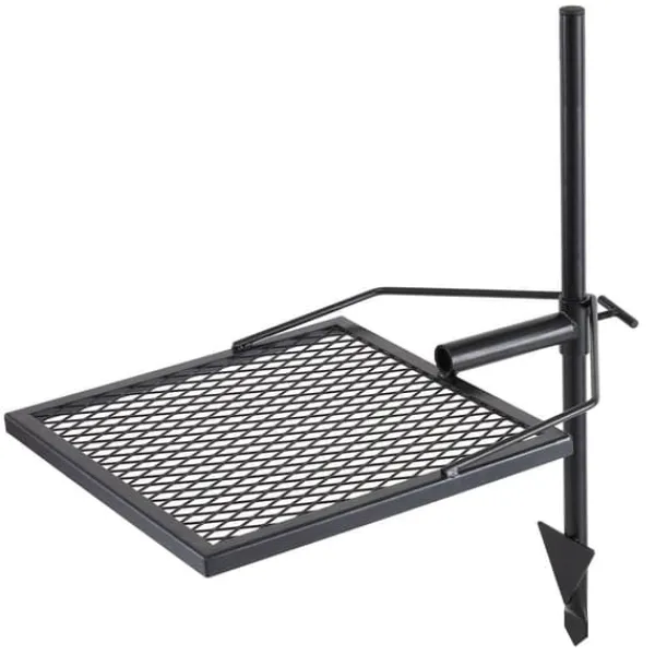 Drejelig bålgrill i kraftigt stål med justerbar madlavningsrist til åben ild. Perfekt til udendørs gril og madlavning! Clearance