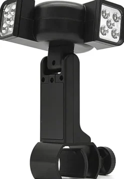 Drejelig dobbelt grill og cykellygte – LED-lys med to hoveder til grill og cykel Online