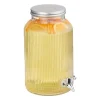 Drikkevareautomater>Drikkeautomat, Riflet Glas, 30x18,5x24 cm, Transparent