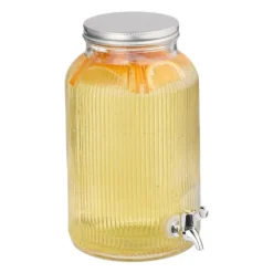 Drikkevareautomater>Drikkeautomat, Riflet Glas, 30x18,5x24 cm, Transparent