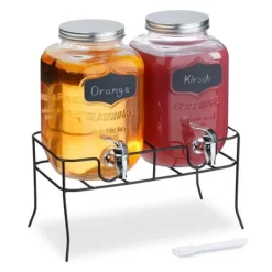 Drikkedispenser sæt, 37x33x24 cm, Klar