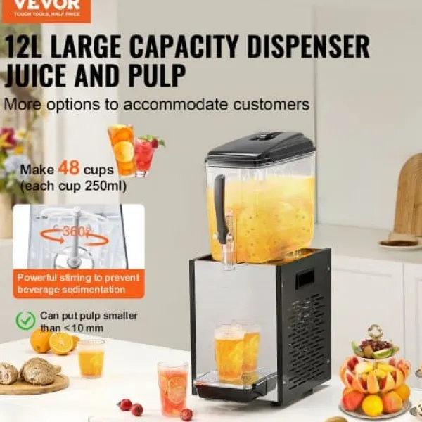 Drikkevareautomater>Drikkevareautomat, 12 L, 22.5x43x68 cm, Rustfrit Stål