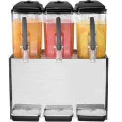 Drikkevareautomat, 3 tanke á 12L, 54.5x44x68 cm, rustfrit stål Discount