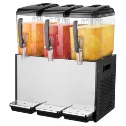 Drikkevareautomat, 3 tanke á 12L, 54.5x44x68 cm, rustfrit stål Discount