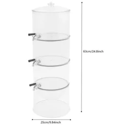 Drikkevarebeholder, 3-lags design, iskammerfunktion,Klar Clearance