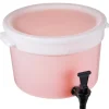 Drikkevareautomater>Drikkevaredispenser 3 gallon til fester, plastikjuicedispenser med tap og låg, iste limonade juice vanddispenser, hold drikkevarer kolde
