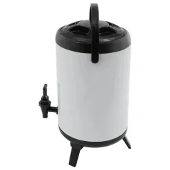 Drikkevareautomater>Drikkevaredispenser, 10L kapacitet, 4-8 timers temperaturbevaring, holdbart rustfrit stål,HVID