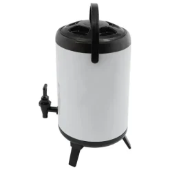 Drikkevareautomater>Drikkevaredispenser, 10L kapacitet, 4-8 timers temperaturbevaring, holdbart rustfrit stål,HVID
