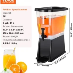 Drikkevaredispenser, 45x20,4x53 cm, Plast Clearance