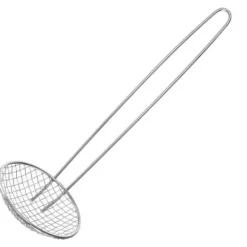 Hulsskeer>Dørslag, sigte til friturestegning i olie, rustfrit stål. 120 mm - Hendi 640203