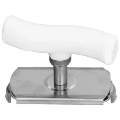 Dåseåbnere>Dåseåbner i rustfrit stål Bærbar manuel flaskeåbner med ergonomisk håndtag Praktisk at bruge til KitchenWhite