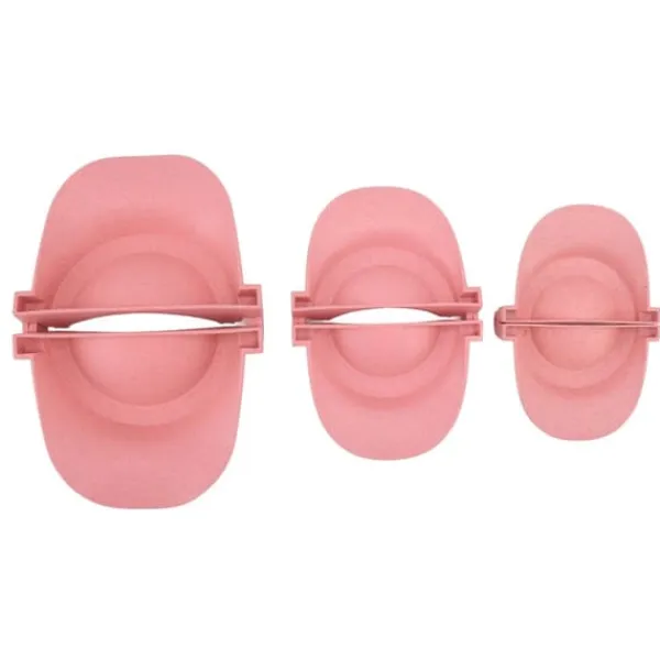 Køkkenforme>Dumpling Maker Sæt - 3 størrelser hvedehalm Empanadas presseform til køkkenmadlavning (Pink)