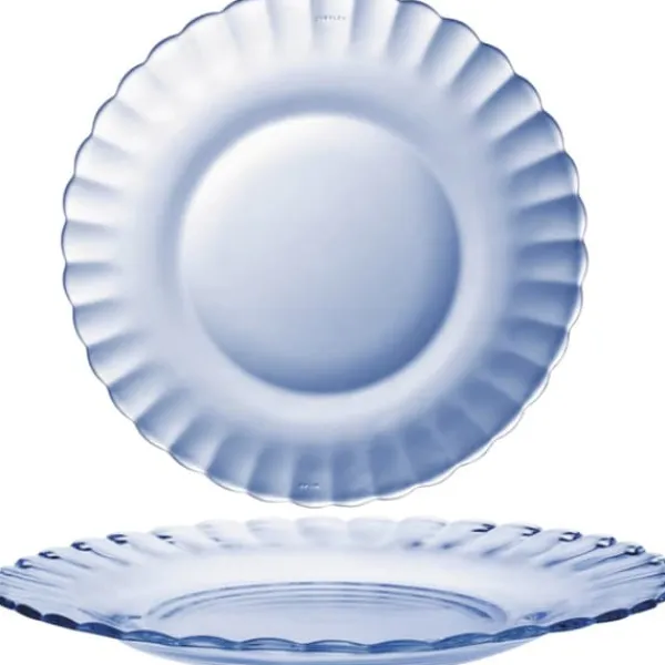 Tallerkener & Bordservicer>Duralex PICARDIE MARINE desserttallerken, blå, diameter 205 mm - sæt med 6 stk.