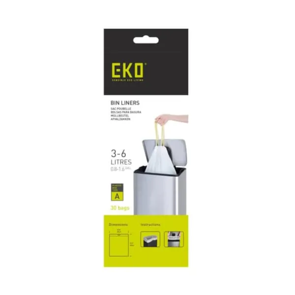 ECO affaldspose 3-6 liter Type A Rulle med 30 affaldssække Sale