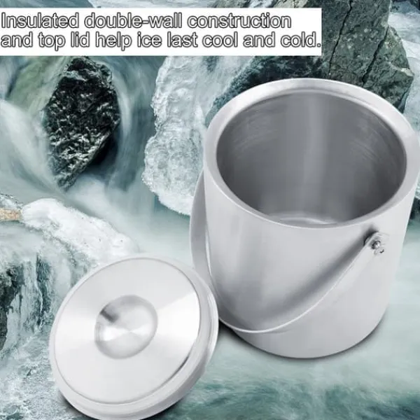 Elegant isspand i rustfrit stål til bryllupsfester (2L) New