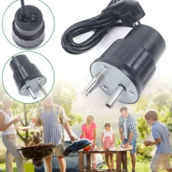 Elektrisk BBQ-motor, rotisserie spydmotor til grill, 220V, sort Discount