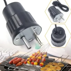 Elektrisk BBQ-motor, rotisserie spydmotor til grill, 220V, sort Discount