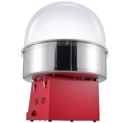 Elektrisk Candy Floss Maskine, 1000 W, Kommerciel Candy Maker med Låg, Rustfri Stålskål og Sukkerske, Ideel til Fest og Arrangementer Hot