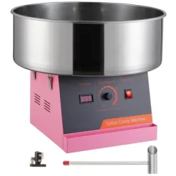 Maskiner Til Candyfloss>Elektrisk Candy Floss Maskine, 1000 W, Kommerciel Candy Maker med Rustfri Stålskål og Sukkerske, Ideel til Fest og Events