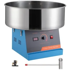 Elektrisk Candy Floss Maskine, 1000 W Sukkerspand, Kommerciel Candy Machine med Rustfri Stålskål og Sukkerske, Perfekt til Fester Online