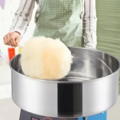 Elektrisk Candy Floss Maskine, 1000 W Sukkerspand, Kommerciel Candy Machine med Rustfri Stålskål og Sukkerske, Perfekt til Fester Online