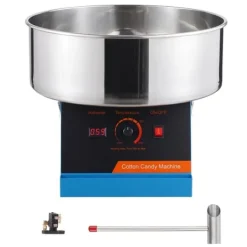 Elektrisk Candy Floss Maskine, 1000 W Sukkerspand, Kommerciel Candy Machine med Rustfri Stålskål og Sukkerske, Perfekt til Fester Online