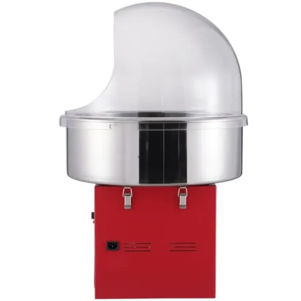 Maskiner Til Candyfloss>Elektrisk Candy Machine, 1000 W Fluffy Candy Maker, Kommerciel Candy Maskine med låg, Rustfri Stålskål, Sukkerske, Skuffe, Høj effektivitet