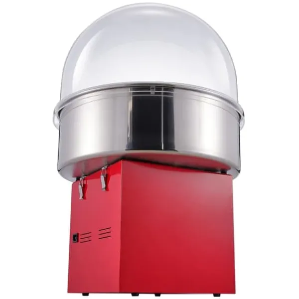 Maskiner Til Candyfloss>Elektrisk Candy Machine, 1000 W Fluffy Candy Maker, Kommerciel Candy Maskine med låg, Rustfri Stålskål, Sukkerske, Skuffe, Høj effektivitet