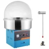 Maskiner Til Candyfloss>Elektrisk Candyflossmaskine 1000W, Kommerciel Sukkerspinder med låg, Rustfri Stålskål, Sukkerske, Skuffe, Perfekt til Fest og Arrangementer