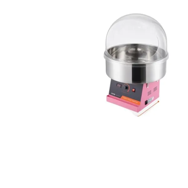 Elektrisk Candyflossmaskine, 1000W Effekt, 3,5 Ounce Kapacitet,Pink med betræk Online