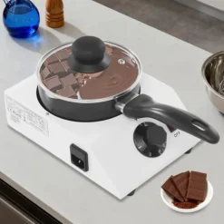 Elektrisk chokoladesmelter - tempereringsmaskine - 40 W - 1 skål - 30–85 °C justerbar - 220–230 V, 50–60 Hz - sort Online