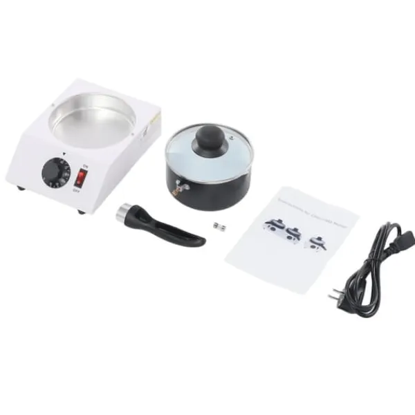 Elektrisk chokoladesmelter - tempereringsmaskine - 40 W - 1 skål - 30–85 °C justerbar - 220–230 V, 50–60 Hz - sort Online