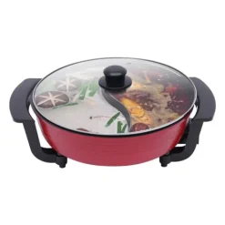 Elektrisk dobbelt hotpot, bordgryde, 6 L med låg, 1360 W, 220 V Sale