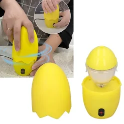 Elektrisk äggrörare Äggulamixer Golden Egg Shaker för kök Restaurang EU-kontakt 100-240VYellow Discount