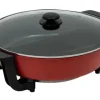 Elektriske Stegepander & Wokker>Elektrisk Gryde, 6L Kapacitet, 5 Temperaturindstillinger,rød
