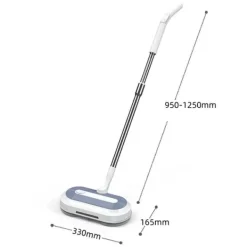 Elektrisk Gulvmoppe, Genopladelig, LED Belysning,hvid Sale