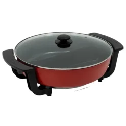 Elektrisk Hot Pot, Justerbar Temperatur, Stor Kapacitet,Rød Sort Discount