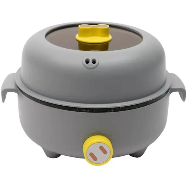 Elektrisk Hot Pot, 2,2L kapacitet, 300W/600W effekt, kompakt design,Mørk Grå Outlet