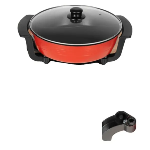 Elektrisk Hot Pot, Multifunktionel Madlavning, Stor Kapacitet,sort Clearance