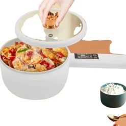 Elektrisk Kogepande, 1,6L Kapacitet, 701W Effekt, 220V Spænding, 19,5cm Diameter, Designet til 1-4 Personer