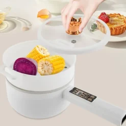 Elektrisk Kogepande, 1,6L Kapacitet, 701W Effekt, 220V Spænding, 19,5cm Diameter, Designet til 1-4 Personer Best
