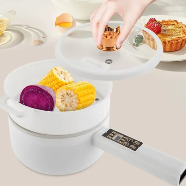 Elektrisk Kogepande, 1,6L Kapacitet, 701W Effekt, 220V Spænding, 19,5cm Diameter, Designet til 1-4 Personer Best