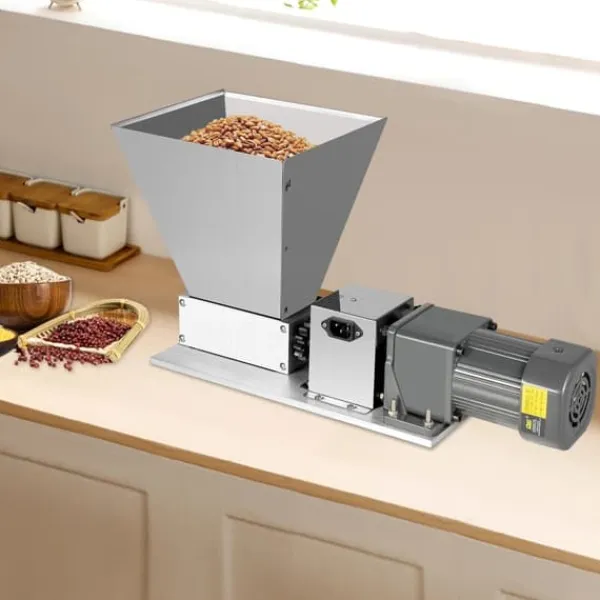 Madkværne & Kødhakker>Elektrisk kornmølle - Maltkværn - 60 W - 75 rpm - 9 kg - 51×25×22 cm - Til hvede og majs - Sølv