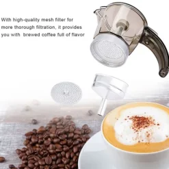 Elektrisk Moka-kande med stor kapacitet, espressomaskine, kaffeperkolator, EU-stik, 300 ml Clearance