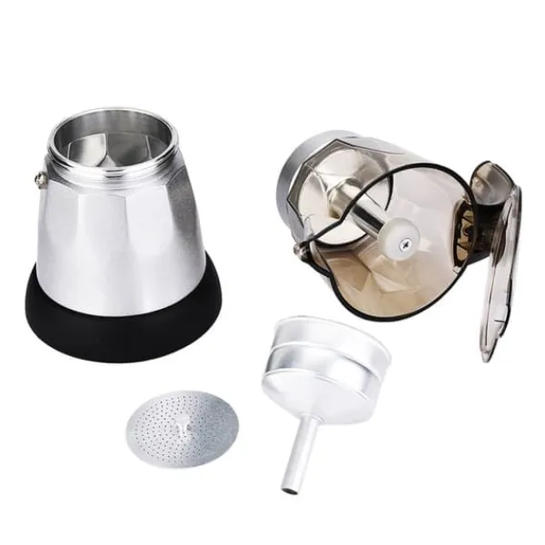 Elektrisk Moka-kande med stor kapacitet, espressomaskine, kaffeperkolator, EU-stik, 300 ml Clearance
