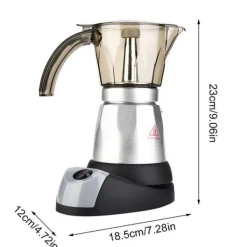 Elektrisk Moka-kande med stor kapacitet, espressomaskine, kaffeperkolator, EU-stik, 300 ml Clearance
