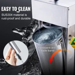 Elektrisk pølsestopper 25 L, lodret kødfyld, 304 rustfrit stål, høj kapacitet, effektiv madlavning New