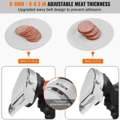Elektrisk shawarma-kniv til tyrkisk döner kebab og gyros med 2 blade. Effektiv skæring af kød! Best
